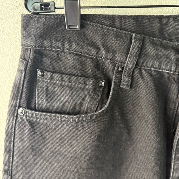 NWOT Rag & Bone Alex High-Rise Straight-Leg Jeans Black Denim Women’s Size 31 - Picture 7 of 14